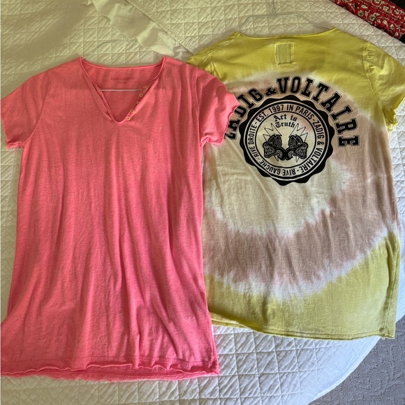 2 Zadig & Voltaire t-shirts size medium - Picture 4 of 7